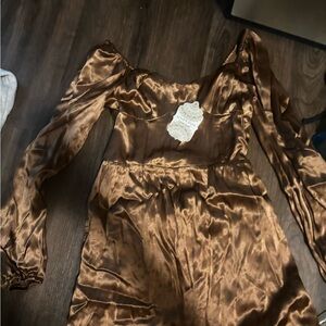 Silk Off-Shoulder Dress